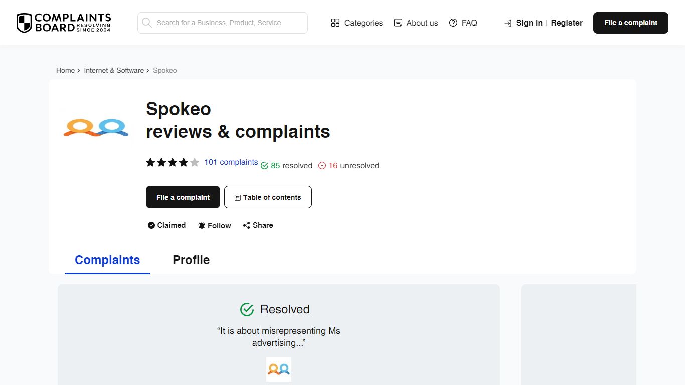 Spokeo: Reviews, Complaints, Customer Claims